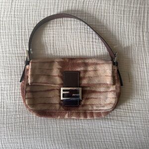 Fendi Ponyhair Baguette Bag